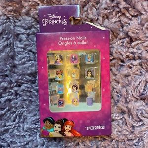 Disney Princess Girls Press On Nails Kids Nail Art Cosmetics 👸 💅🏻